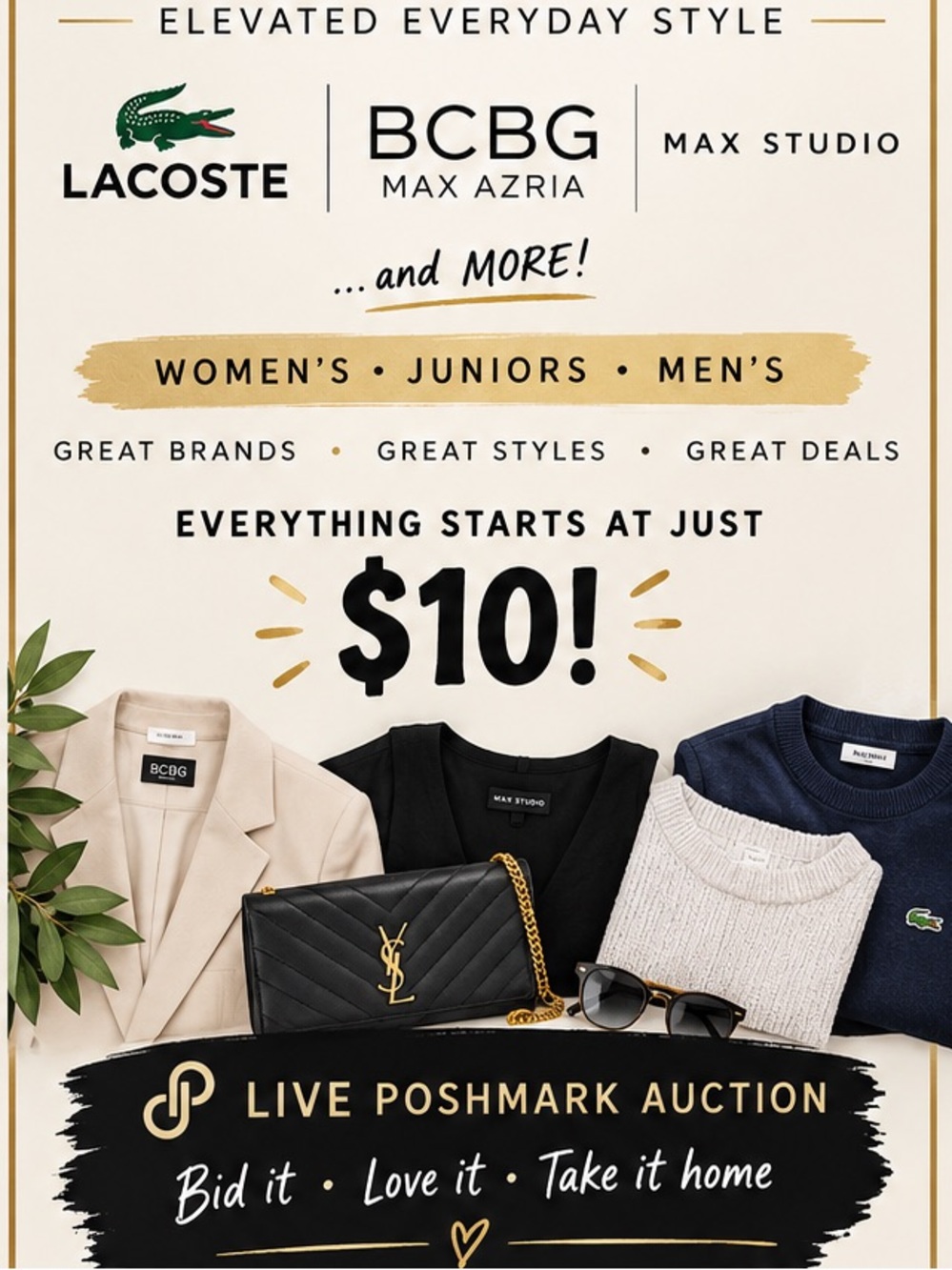 🌟 $10 START LIVE AUCTION | UNLISTED DESIGNER FINDS 🌟